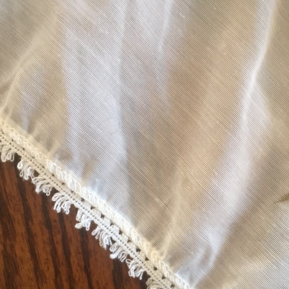 Triangular off white Head, Neck , Hair Scarf hand painted Made in Greece - Picture 4 of 5